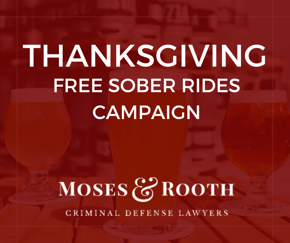 Thanksgiving free sober rides campaign